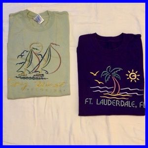 2 Florida Tshirts, sz L